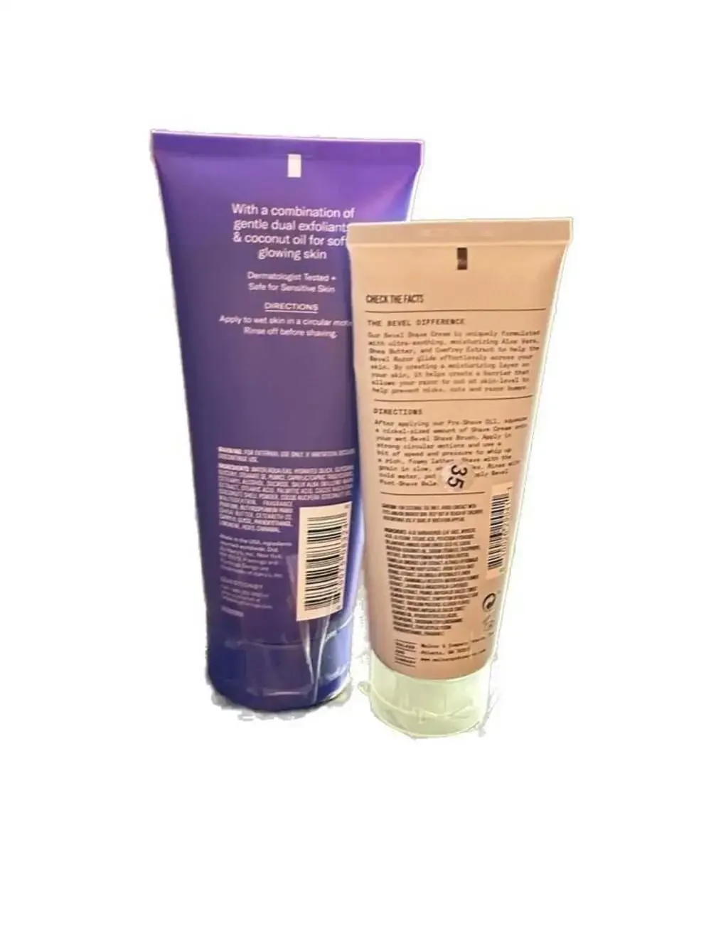 Flamingo Smoothing Shave Scrub and Bevel Shave Cream Bundle